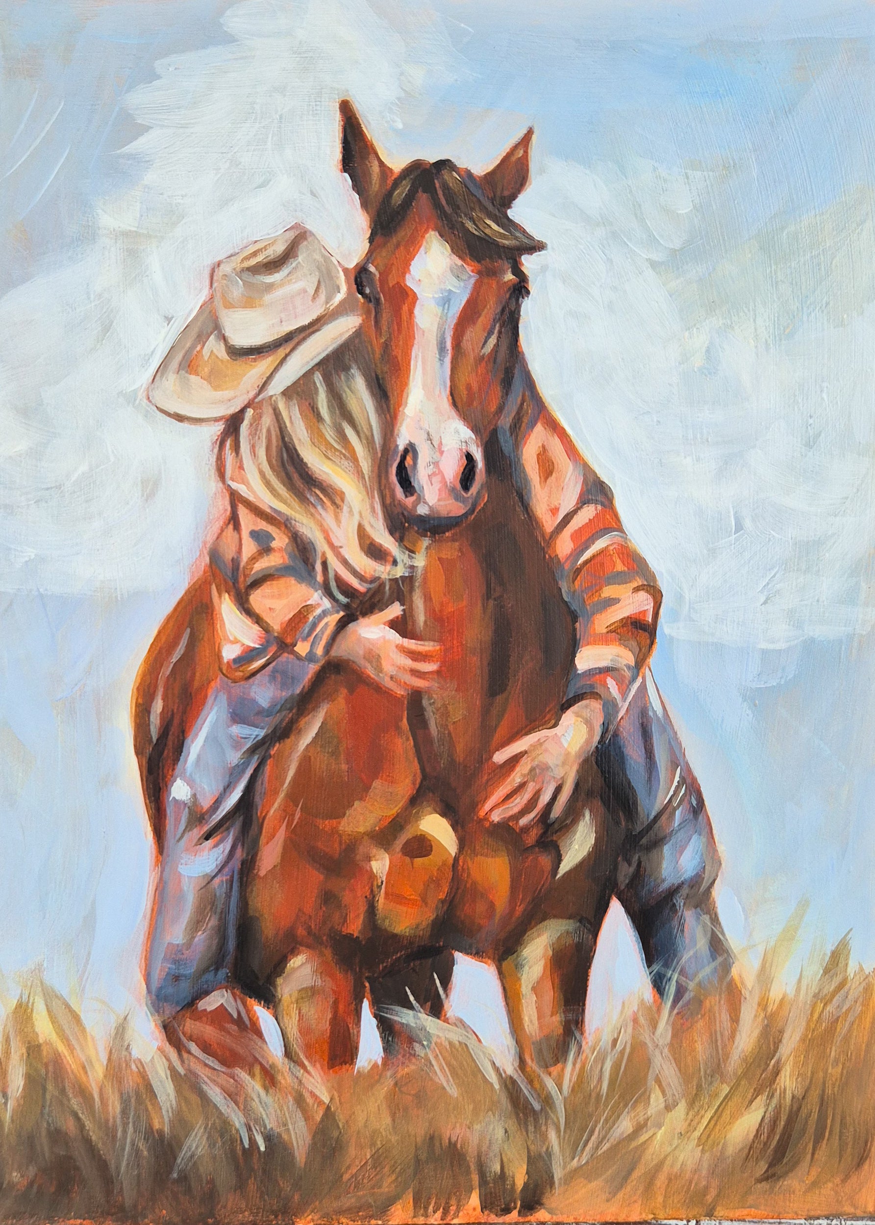 Heart horse. Original painting – ashleigh knox art