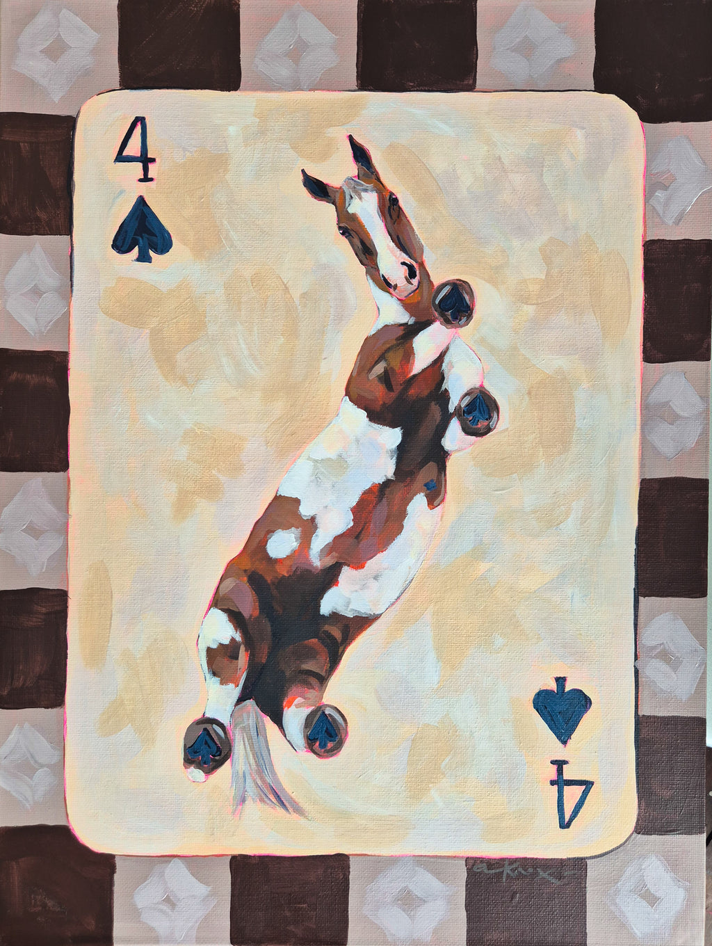 'Four of Spades' ORIGINAL PAINTING