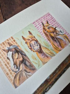 Three Amigos. Original Painting