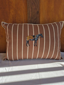 Hand Painted Equestrian Cushion