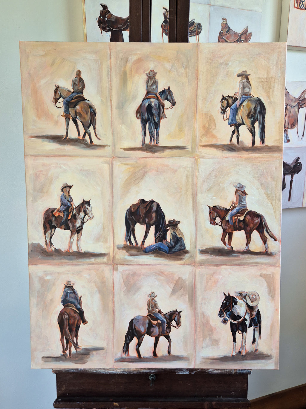 Nine Sisters. Original painting