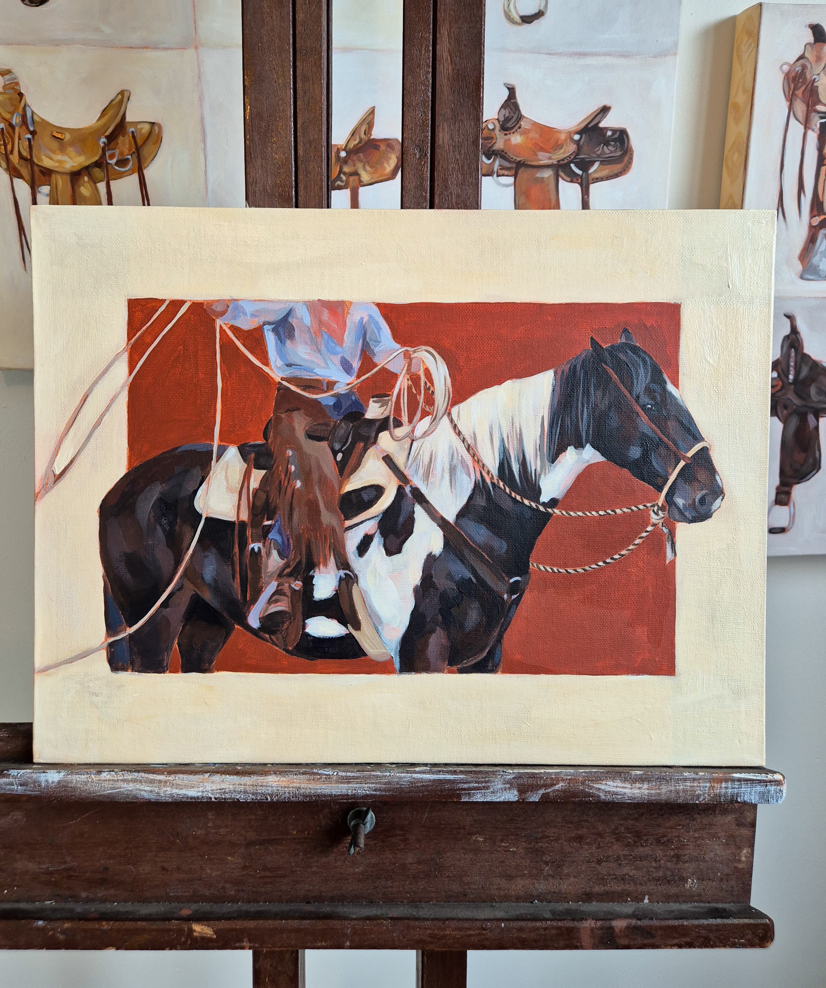 Painted Pair. Original painting