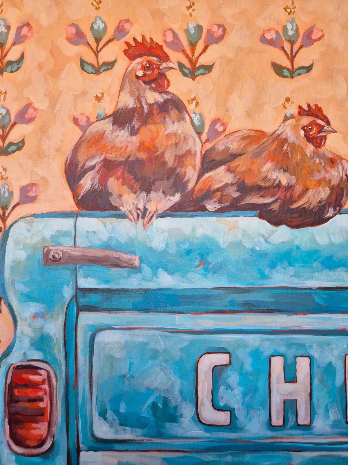 Tailgate Girls. ORIGINAL PAINTING