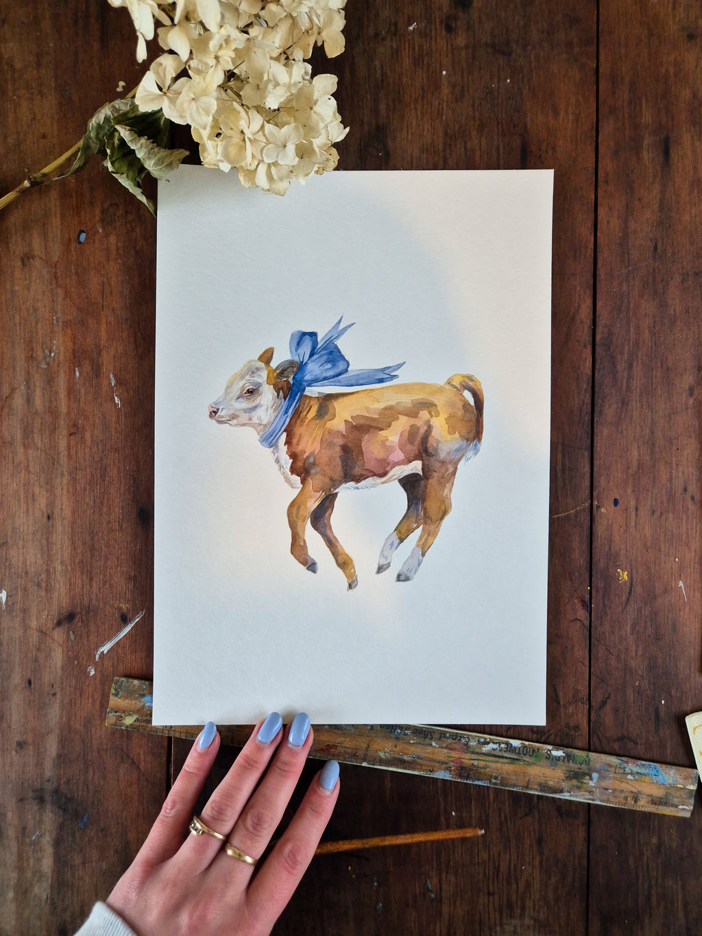 Blue Bow Hereford original