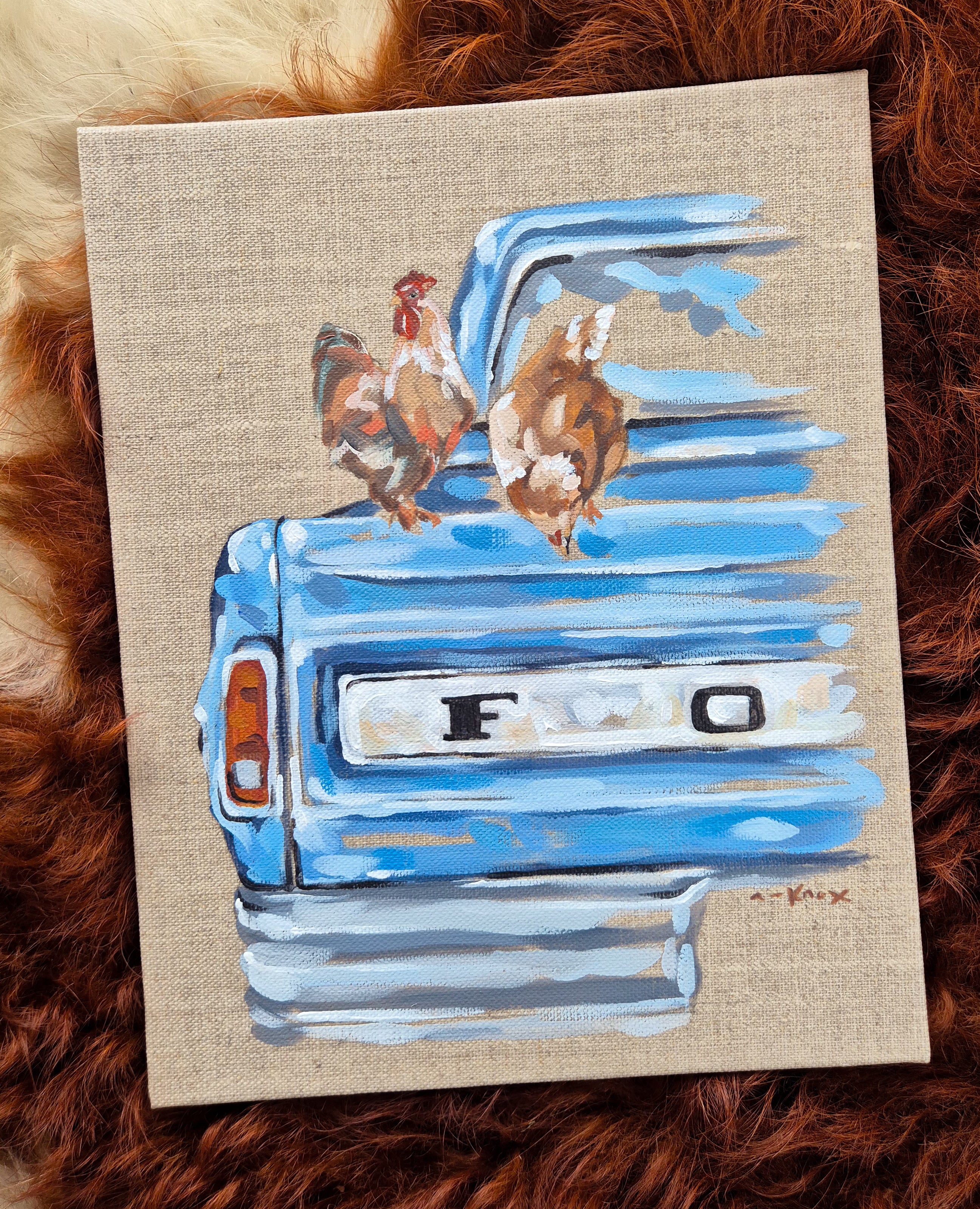 Chook Box. Original painting