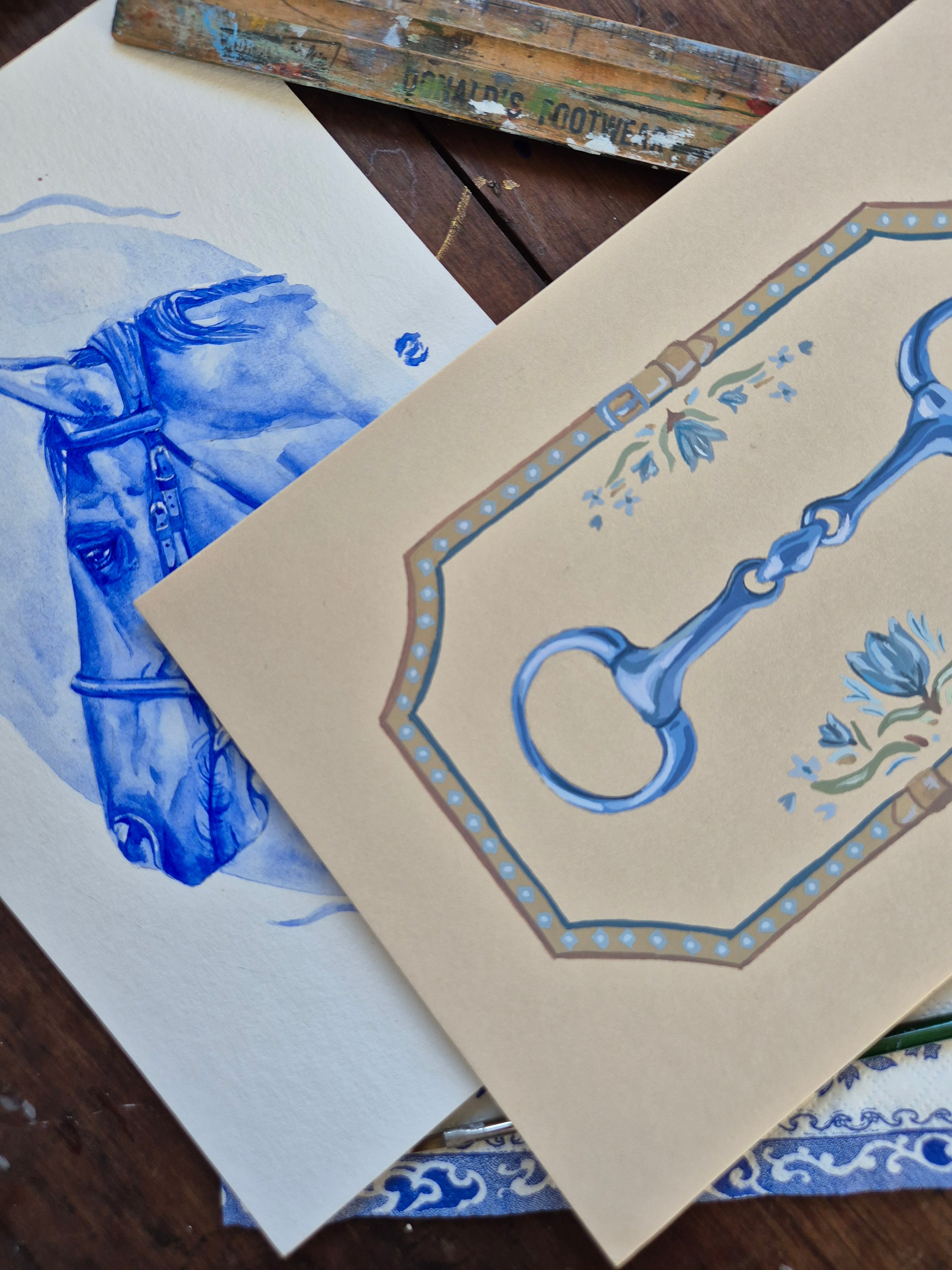 'Snaffle' Mini Print