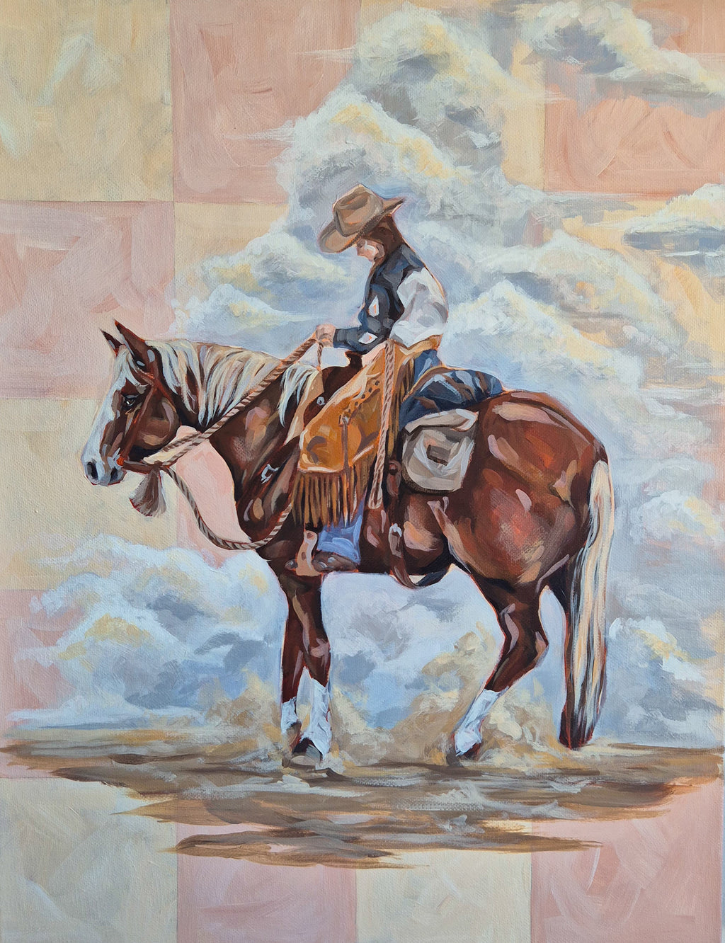 Cotton Candy Crossing. ORIGINAL PAINTING