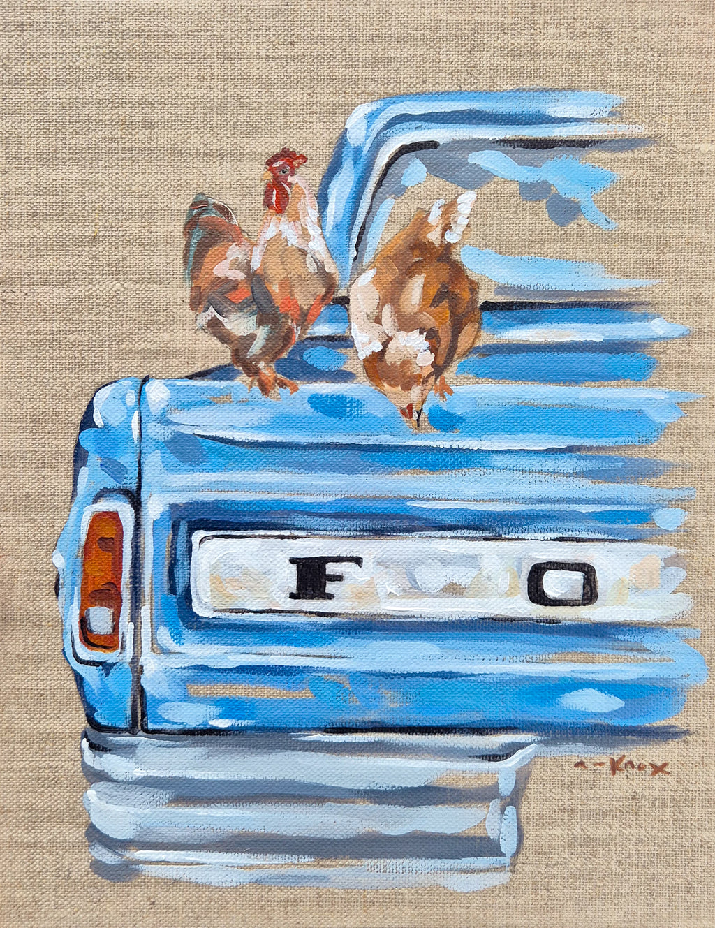 Chook Box. Original painting