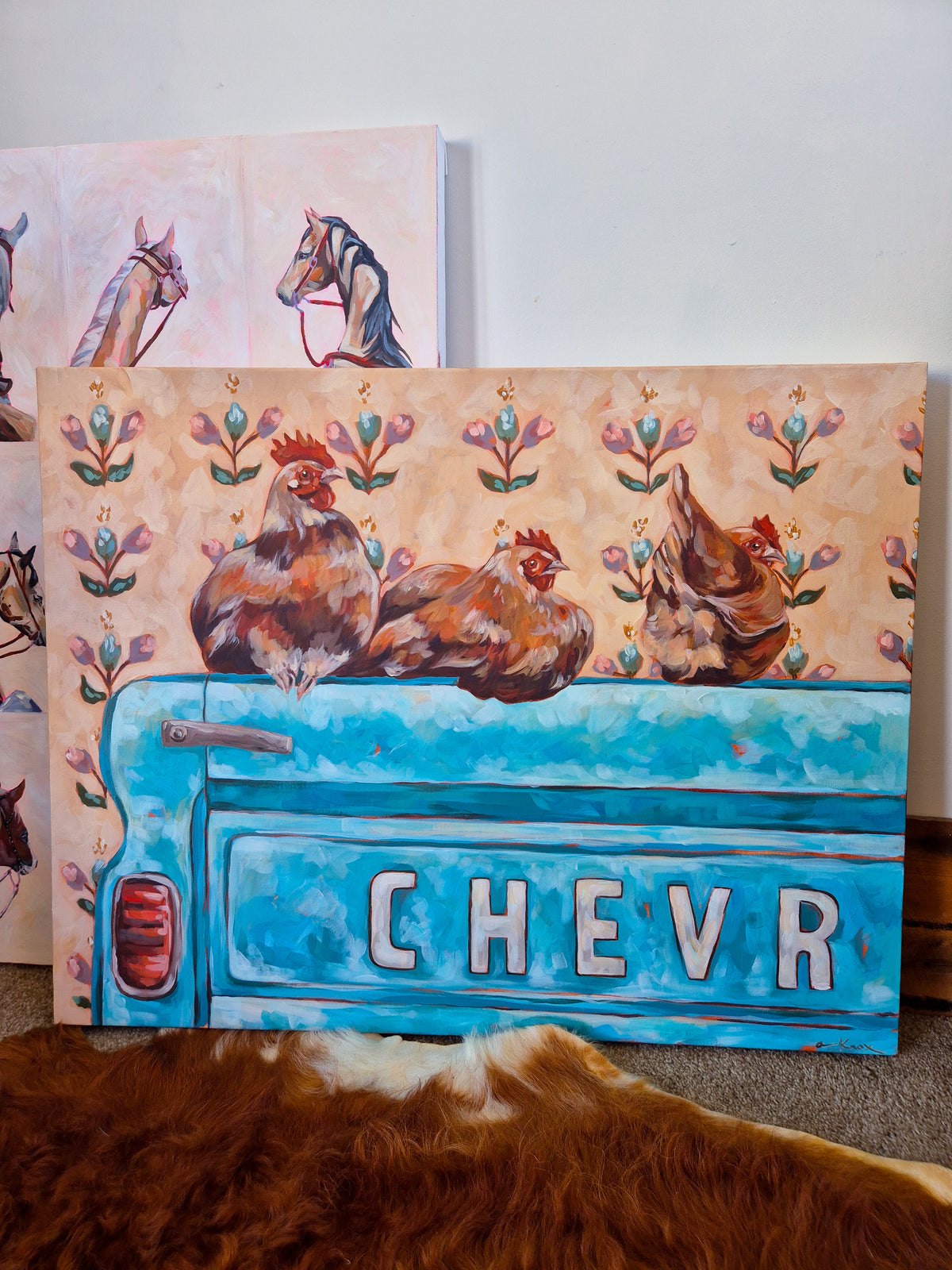 Tailgate Girls. ORIGINAL PAINTING