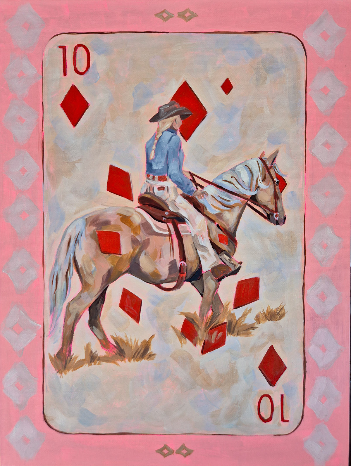'Ten of Diamonds' ORIGINAL PAINTING