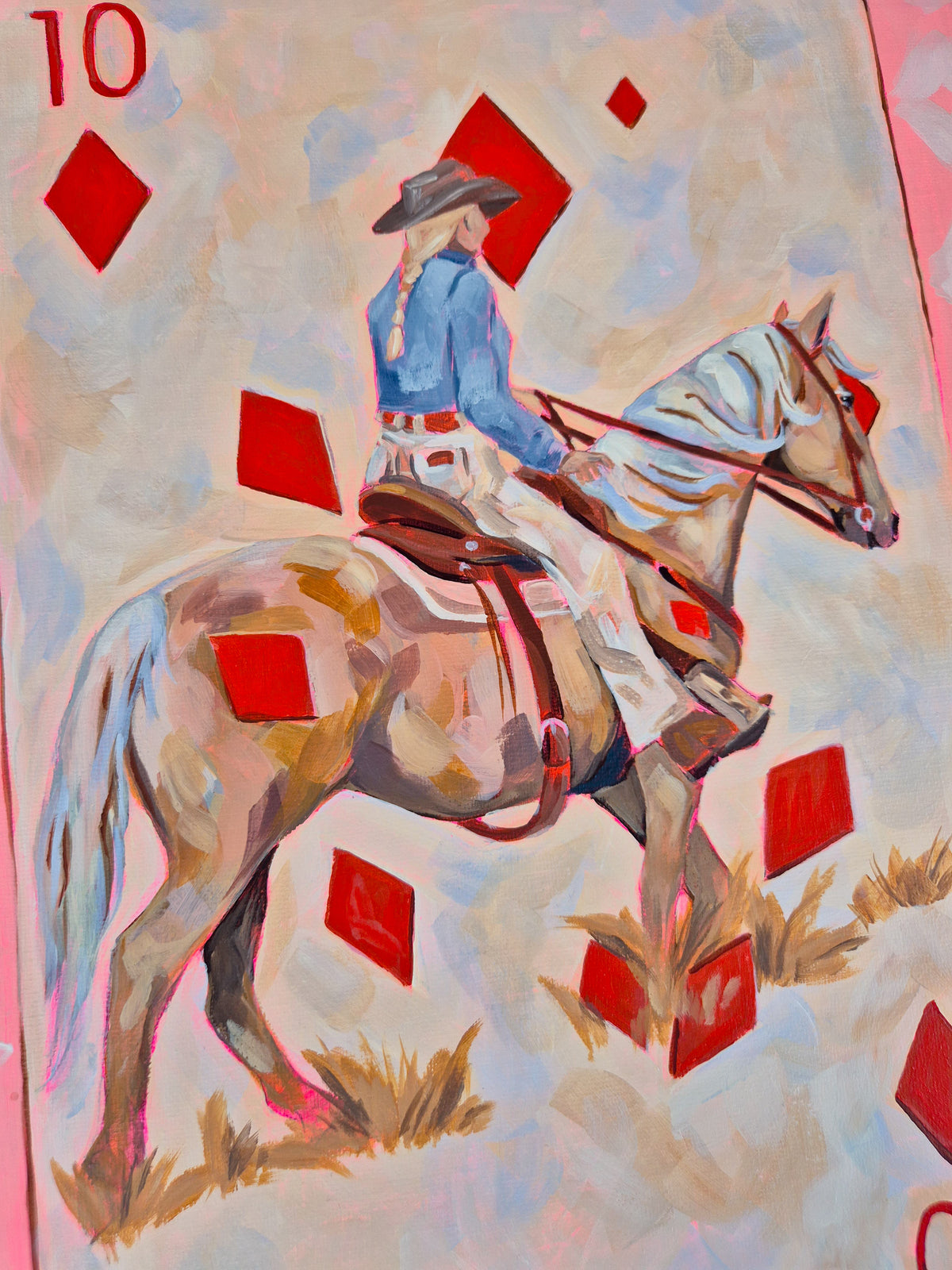 'Ten of Diamonds' ORIGINAL PAINTING