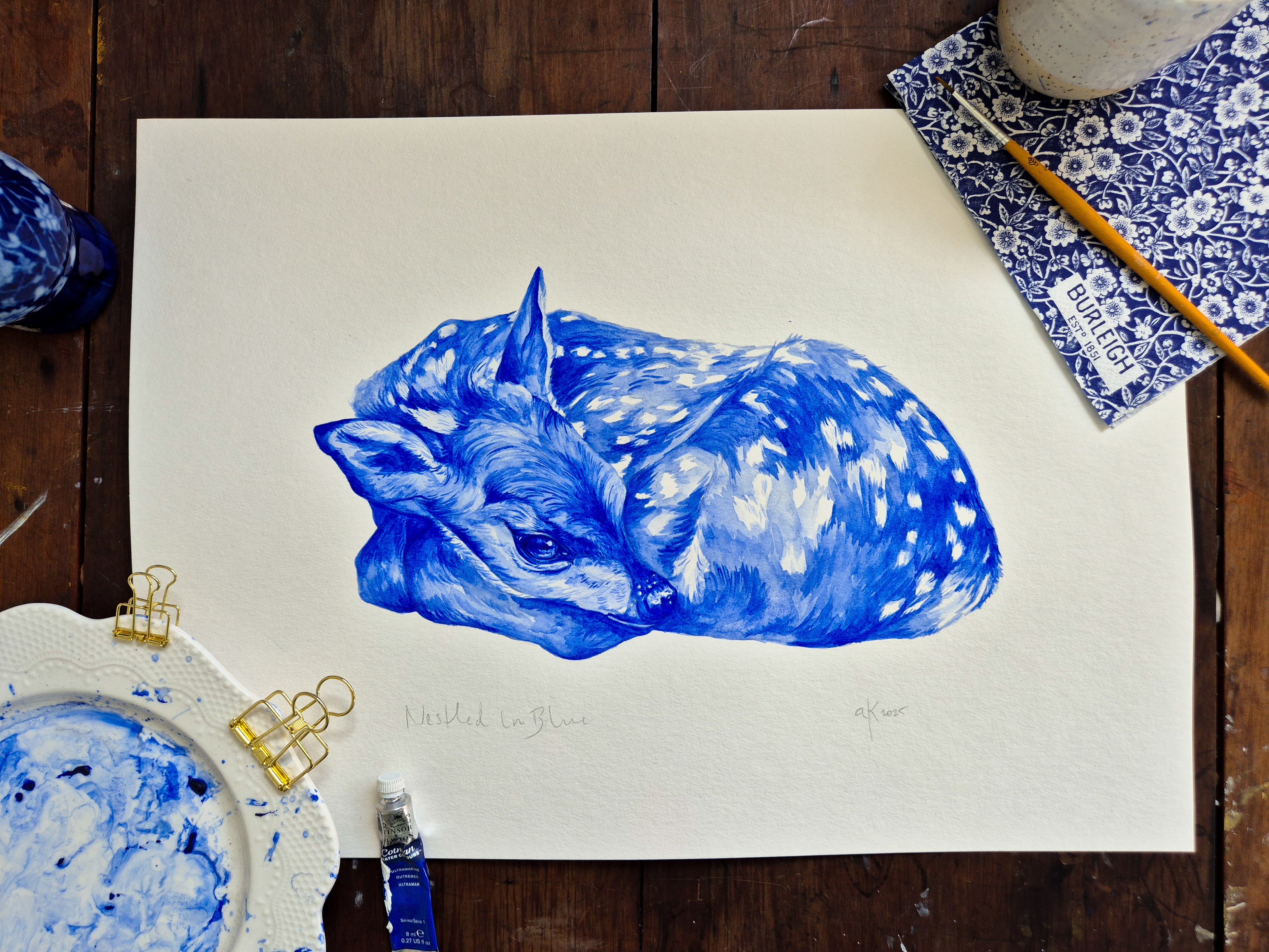 Nestled In Blue original