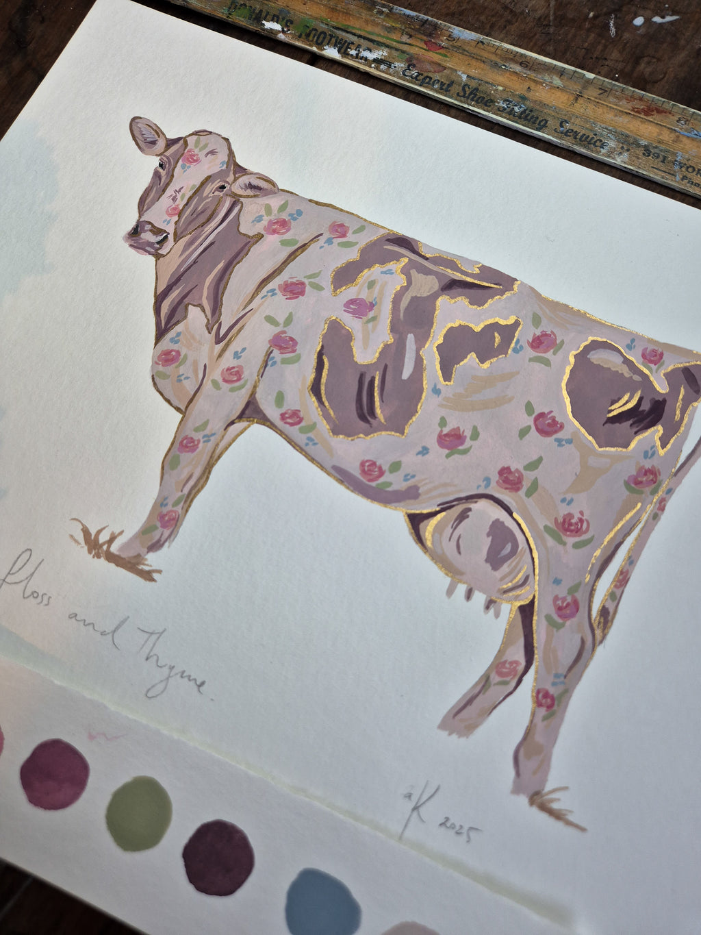 Floss and Thyme original painting