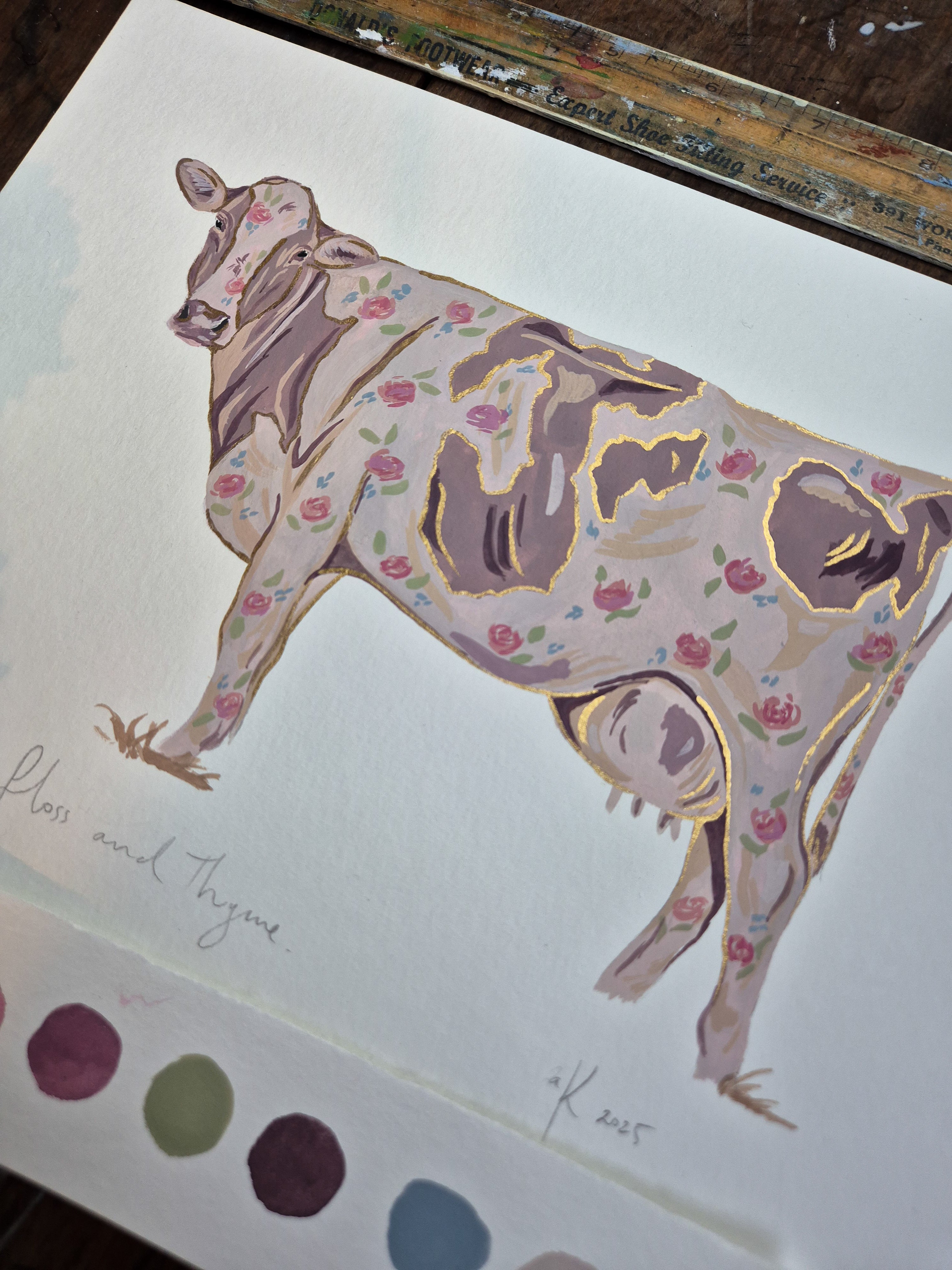 Floss and Thyme original painting